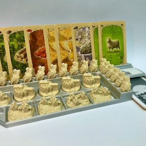 Catan Upgrade, Halter und Organizer für Spielmaterial Kunststofffiguren