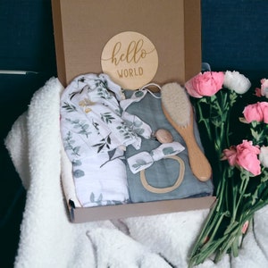 Personalized Baby Gift Box, Baby Gift Basket, Nursery Essentials, Baby Shower Gift