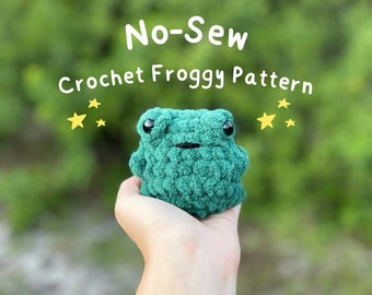 Patrón PDF de ranita de crochet sin coser (patrón de crochet sin coser, patrón de ranita de crochet sin coser, patrón de crochet de rana sin coser)