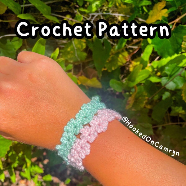 Crochet Flower Bracelet Pattern, Crochet flower jewelry patterns, Crochet Patterns, New Crochet Patterns, Bestseller