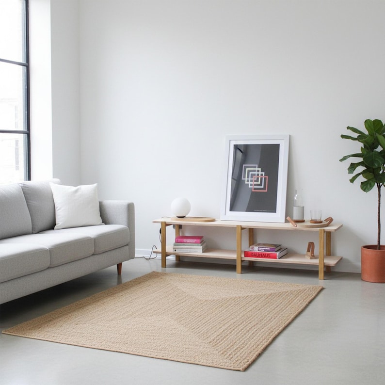 Low Shelving Unit, 3 Sizes, Wooden Shelving Unit, Wooden Tv Stand, Modern Shelving Unit, Low Bookcase, Wooden Display Stand, Record Shelf image 5