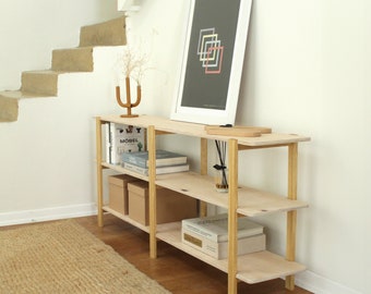 Modern Shelving Unit, 2 Colors 3 Sizes Bookshelf, Low Bookcase, Bookshelves, Record Storage