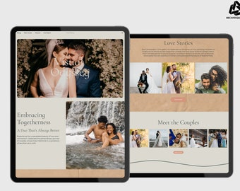 Squarespace Template Photography - Modern Website - Portfolio Web Design - Squarespace 7.1 Website Template - Photographer Template