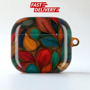 AirPods Case for AirPods 1 2 3 4 Pro 1 2 gen, Protective Glossy Cover with Carabiner, Durable Lightweight Shockproof Floral AirPod Pro Case