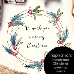 Template package merry little christmas, 25 motifs, DIGITAL pdf file zdjęcie 3