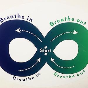 Infinity Breathing Sensory Wall Graphic 24&quot; x 18&quot;