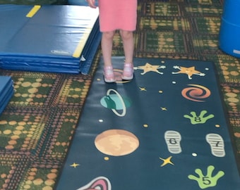 Outer Space Educational Sensory Mat