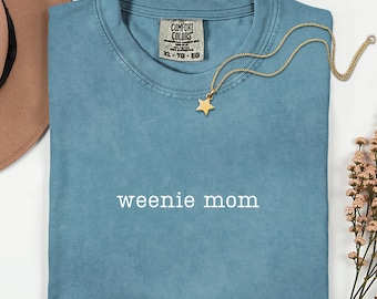 Weenie Mom Comfort Colors® T-Shirt, Dachshund Mom Tee