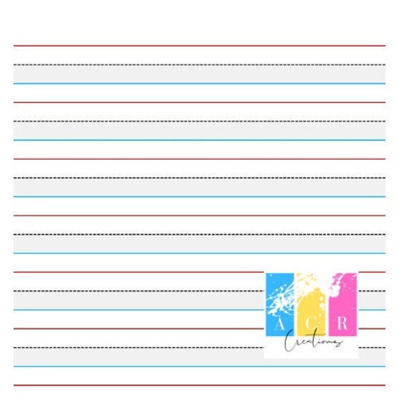 First grade writing practice paper - etsy