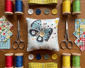 Butterfly Print Pin Cushion