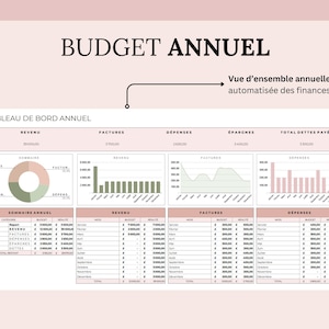 Budget mensuel français, Planificateur de budget Google Sheets image 5