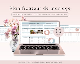 French Wedding Planner: Google Sheets Digital Download