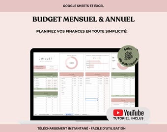 Budget mensuel français, Planificateur de budget Google Sheets