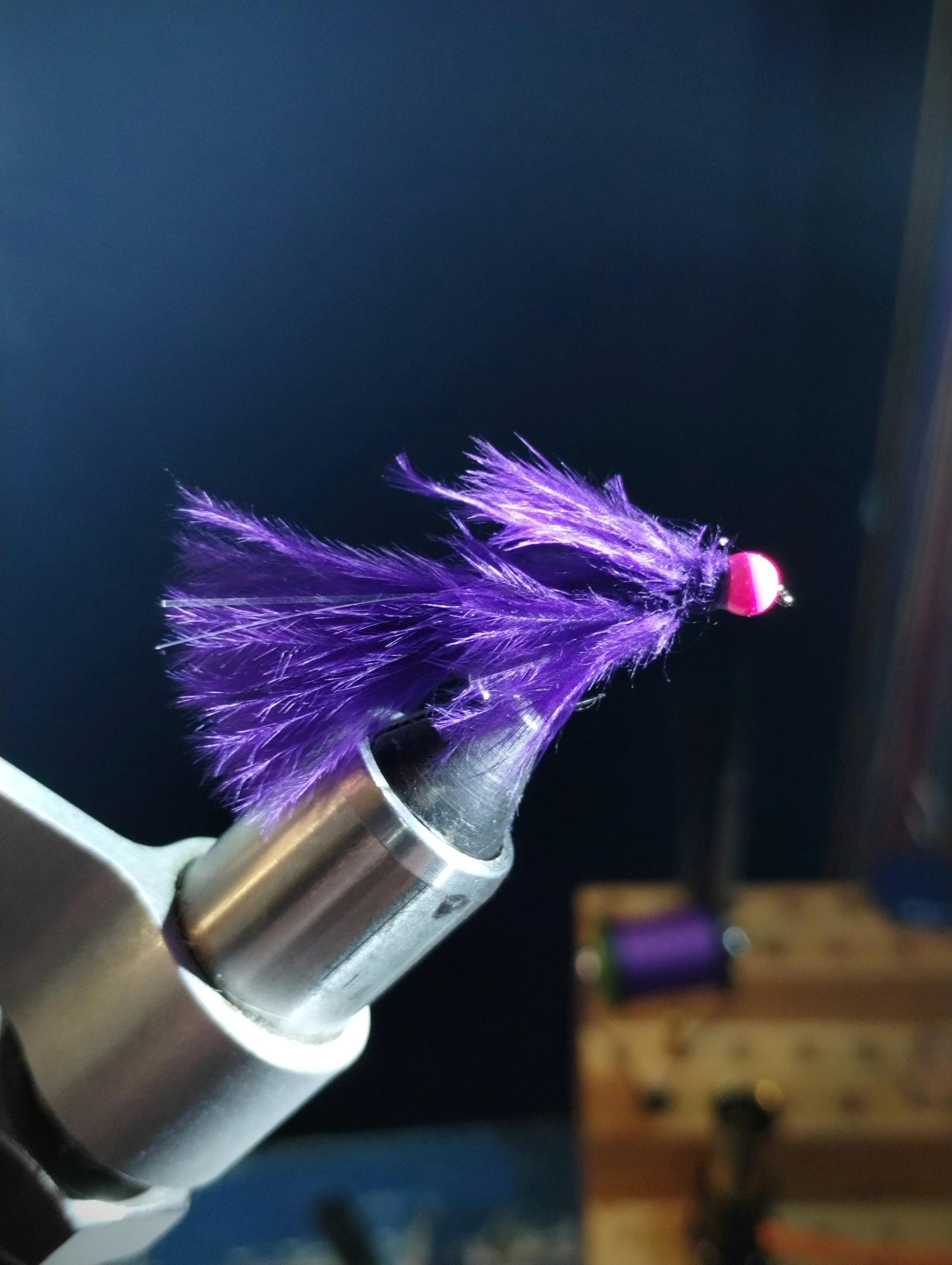 Purple Wooly Bugger Hand-tied Weighted Streamer Fly Sizes #4 #6 #8 - Etsy