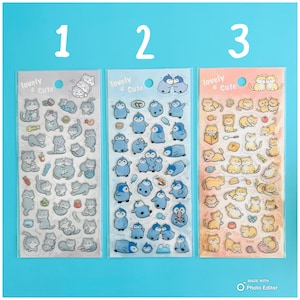 Foglio di adesivi soffici 3D, adesivi decorativi, adesivi kawaii