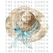 Watercolor Summer Hat Clipart- 20 Transparent Background PNG Commercial ...