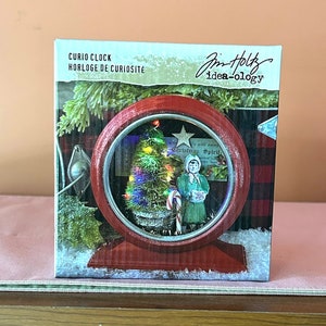 Tim Holtz Idea-Ology Curio Clock Mixed Media Art Assemblage Art Paper Crafting Altering Crafting