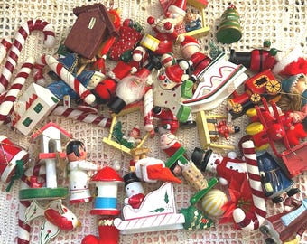 クリスマス ヴィンテージ フォークアート ジョイントサンタフィギュア