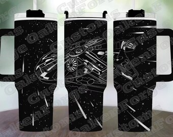 Millennium Falcon, Star Wars, 40oz Tumbler Full Wrap SVG File