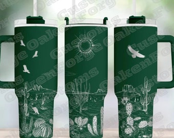 Desert Full Wrap 40oz Tumbler SVG File