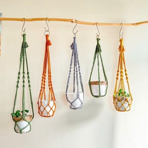 No-tassel Macrame Plant Hanger Indoor Pot Hanger, Hanging Pot Holder, Indoor Hanging Planter, Hanging Plant, Gift For Plant Lover