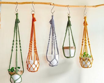 No-tassel Macrame Plant Hanger Indoor Pot Hanger, Hanging Pot Holder, Indoor Hanging Planter, Hanging Plant, Gift For Plant Lover