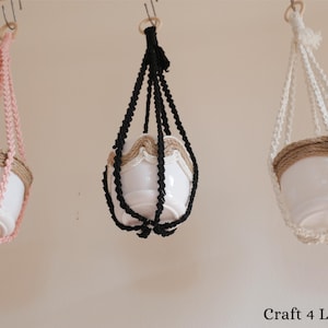 No-tassel Plant Hanger Macrame Indoor Hanging Pot Holder, Hanging Planter, Indoor Plant Hanger, Hanging Plant Display,Gift For Plant Lover