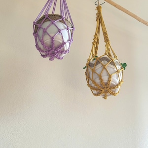 No-tassel Macrame Plant Hanger Indoor Plant Hanging Pot Holder, Hanging Planter, Handmade Plant Hanger For Home Decor, Gift For Plant Lover