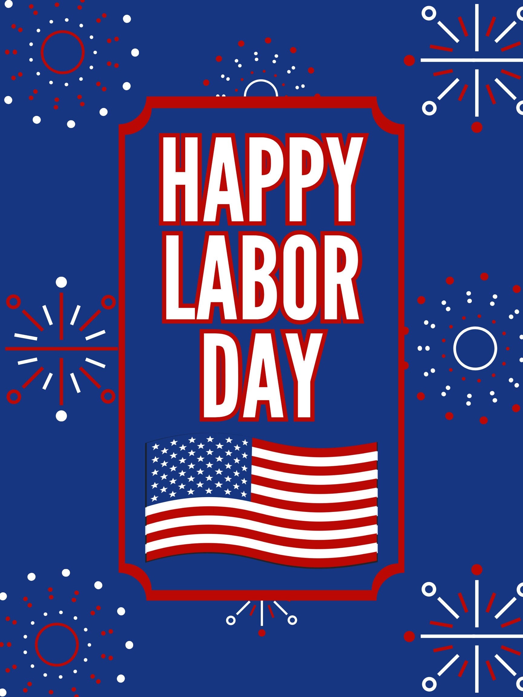 Happy Labor Day Printable Sign Readytoprint Digital Etsy