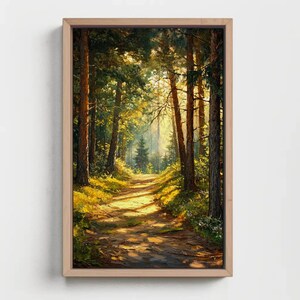 Mattes Vertikales Poster (In den Wald geh ich)| Wandkunst | Wohndekor