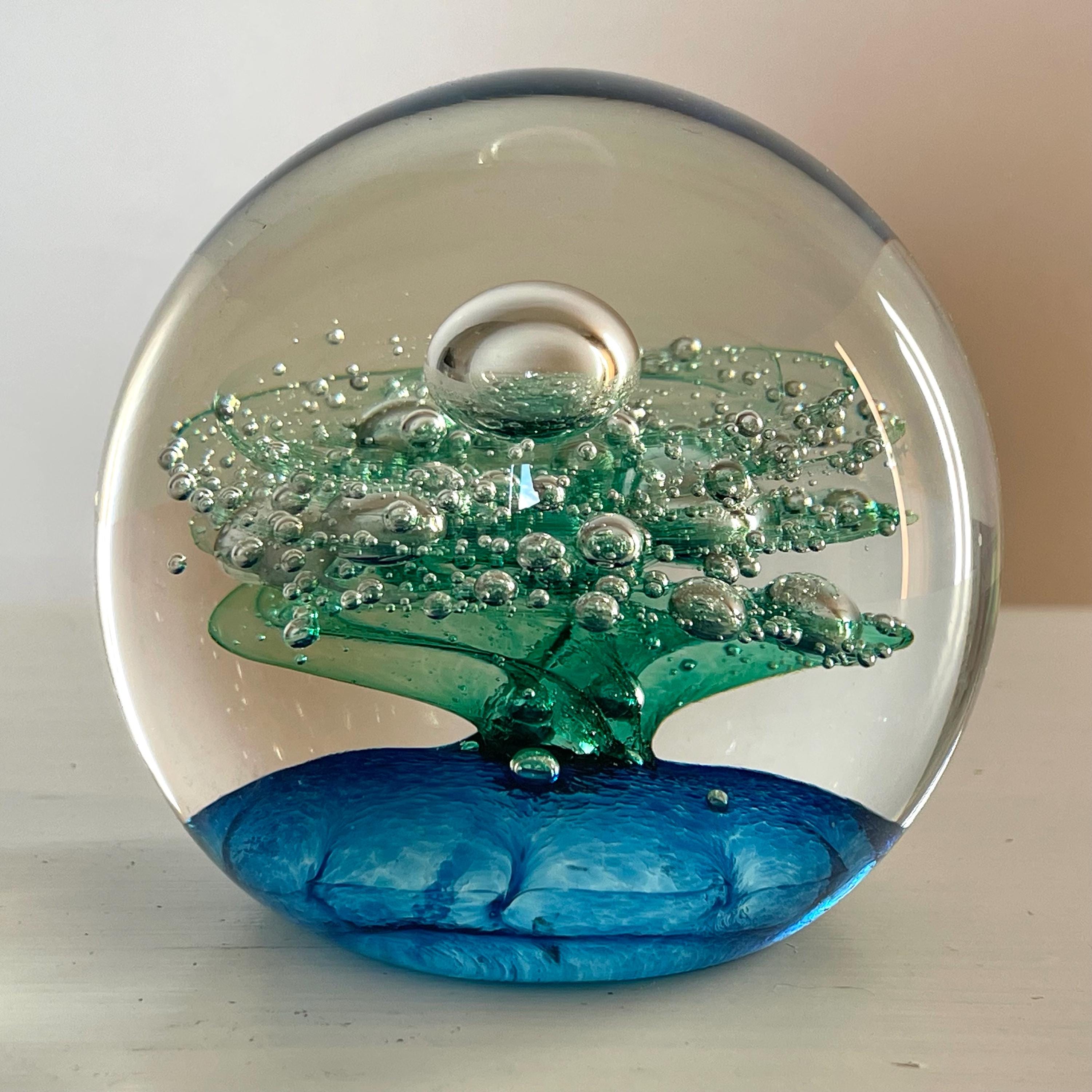 置物 SELKIRK GLASS Rare Selkirk Glass Vintage / GLASS PAPERWEIGHT / Scottish