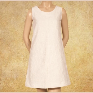Vintage 60s &#39;Josselyne&#39; A-Line Summer Dress (size UK10, US6, FR38, D36, IT42)