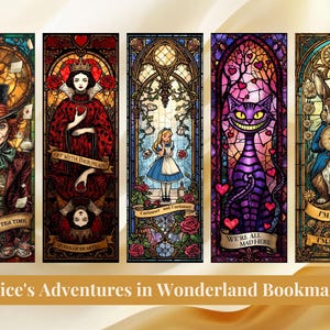 Marque-Page En Métal Alice Au Pays Des Merveilles - Cadeau Pour Amateurs De Livres