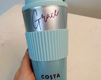 Personalised Costa Coffee Travel Cup - Bride, Hen, Easter, Birthday, Mothers Day, Valentines, gym, water, graduation, teacher gift, school