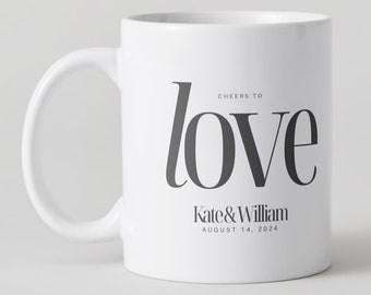 Personalised Love Mug - Valentines, tinder, anniversary, engagement, wedding, love, bride, groom, wedding gift, boyfriend, girlfriend