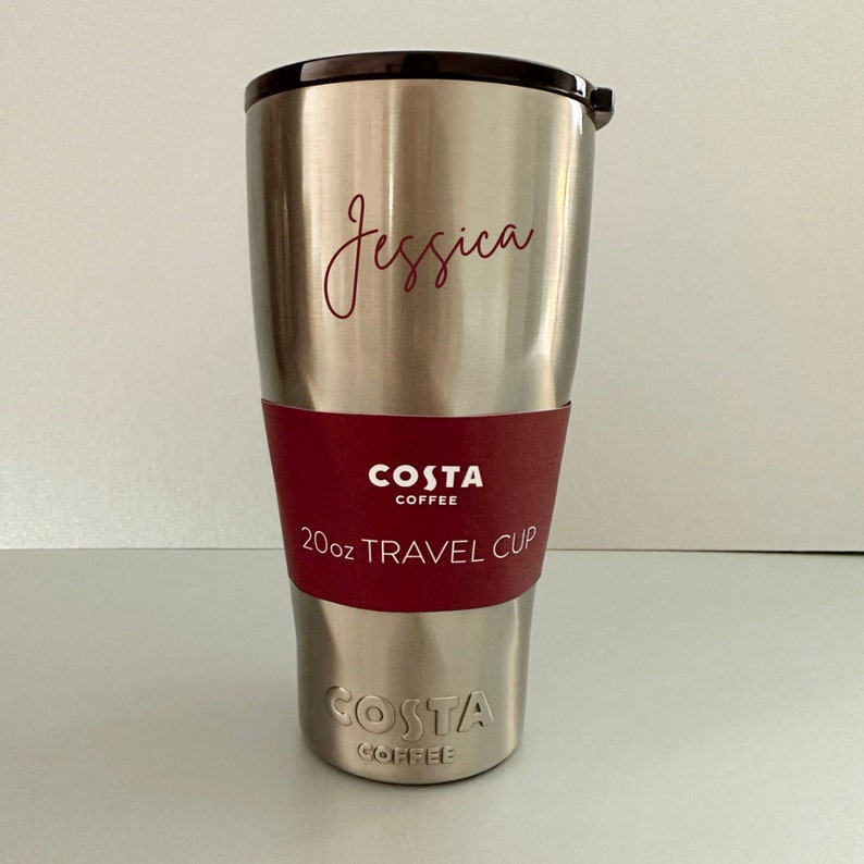 Personalised XL Costa Coffee Travel Cup Mothers Day, Valentines Day, Fatherss Day, Teacher Gift, Easter image 2