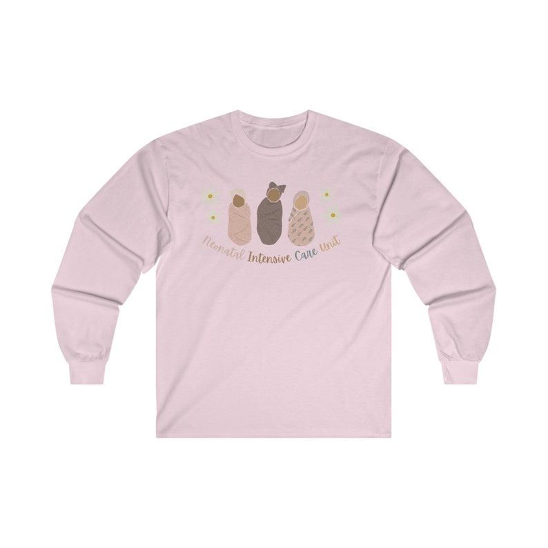 T-shirt a maniche lunghe da infermiera della terapia intensiva neonatale immagine 4