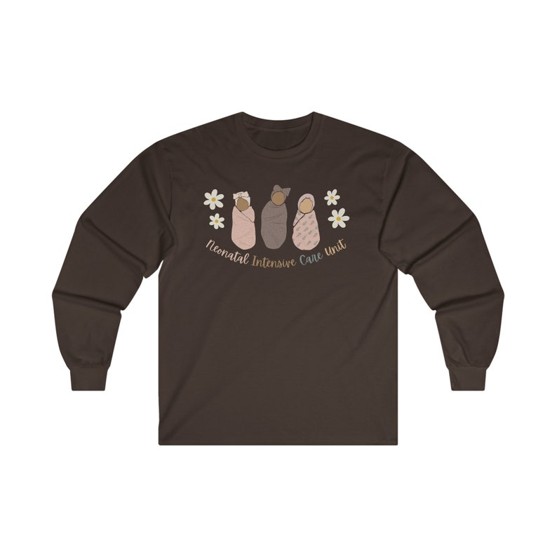 T-shirt a maniche lunghe da infermiera della terapia intensiva neonatale immagine 7