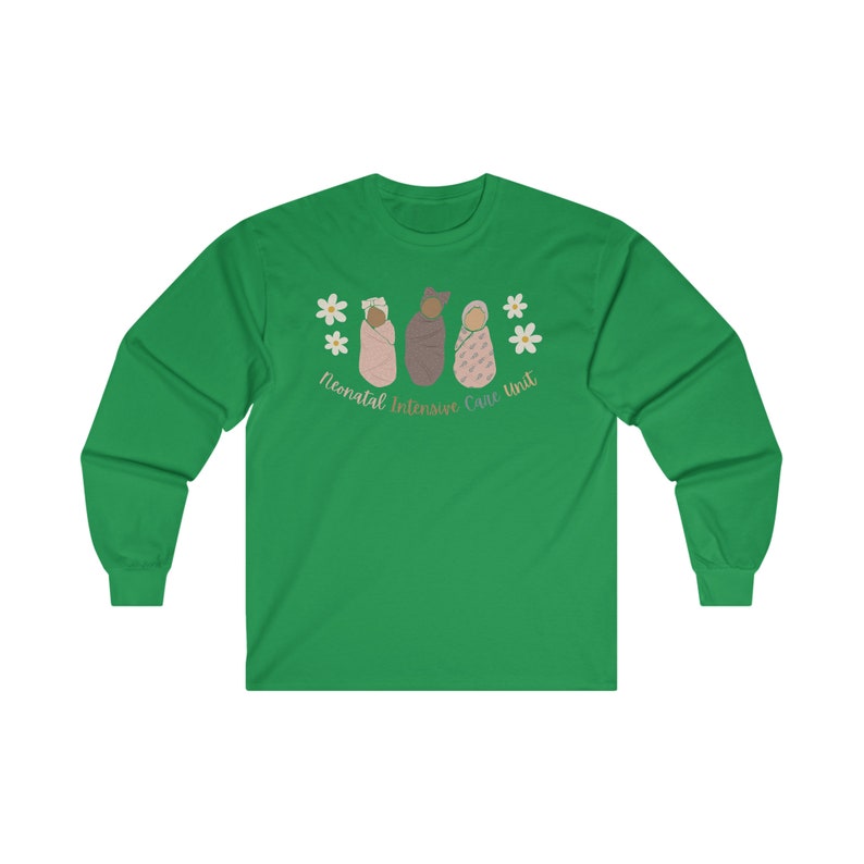 T-shirt a maniche lunghe da infermiera della terapia intensiva neonatale immagine 8