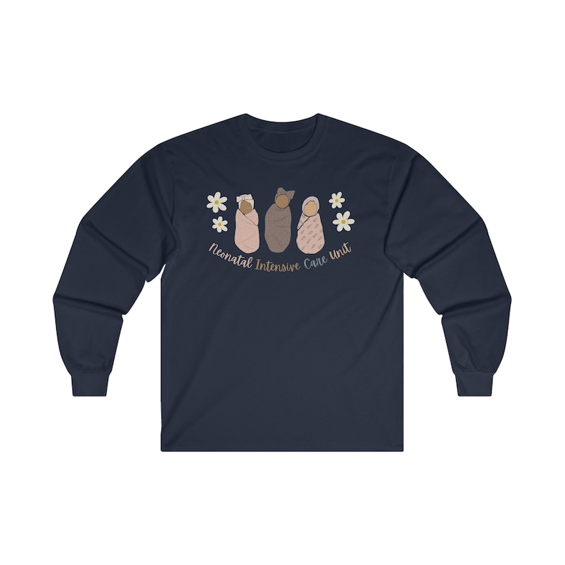 T-shirt a maniche lunghe da infermiera della terapia intensiva neonatale immagine 10