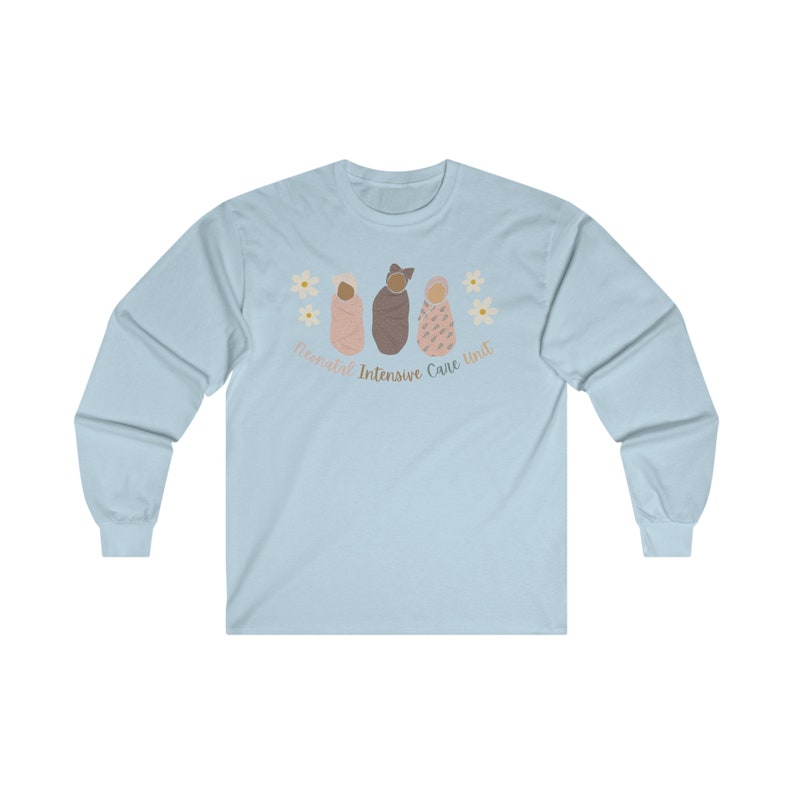 T-shirt a maniche lunghe da infermiera della terapia intensiva neonatale immagine 9