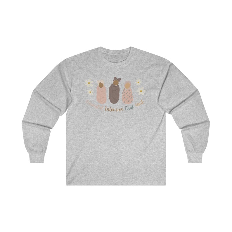 T-shirt a maniche lunghe da infermiera della terapia intensiva neonatale immagine 5