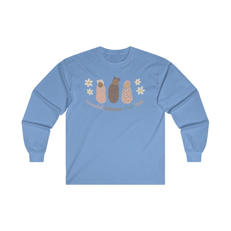 T-shirt a maniche lunghe da infermiera della terapia intensiva neonatale immagine 6