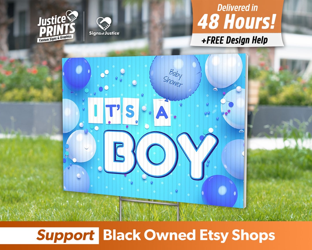 It's a Boy Yard Signs FREE Graphic Design Fast Free Shipping, Delivered