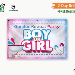 Boy or Girl Banner FREE Graphic Design Fast Free Shipping, Delivered in ...