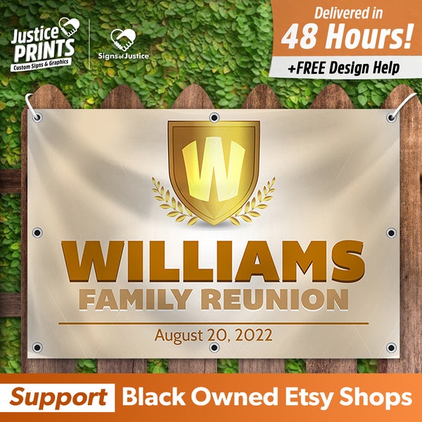 Family Crest Banner Etsy