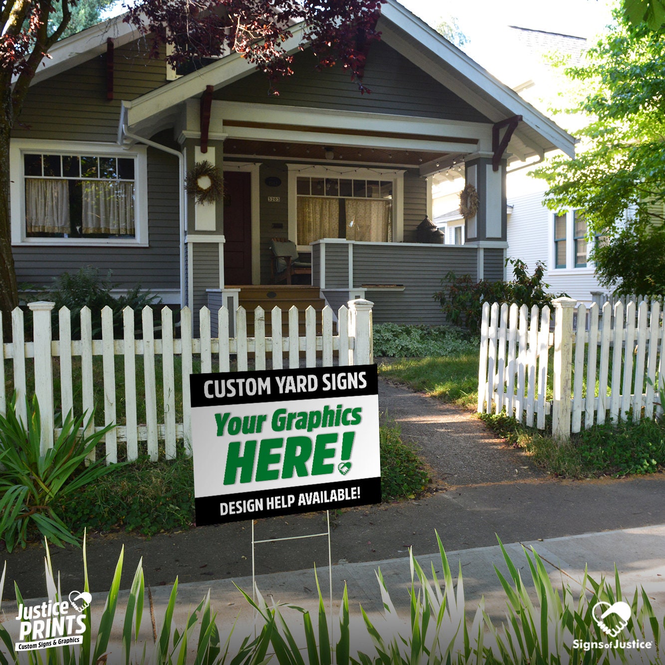 Custom Yard Signs FREE Graphic Design Fast Free Shipping, Delivered in ...