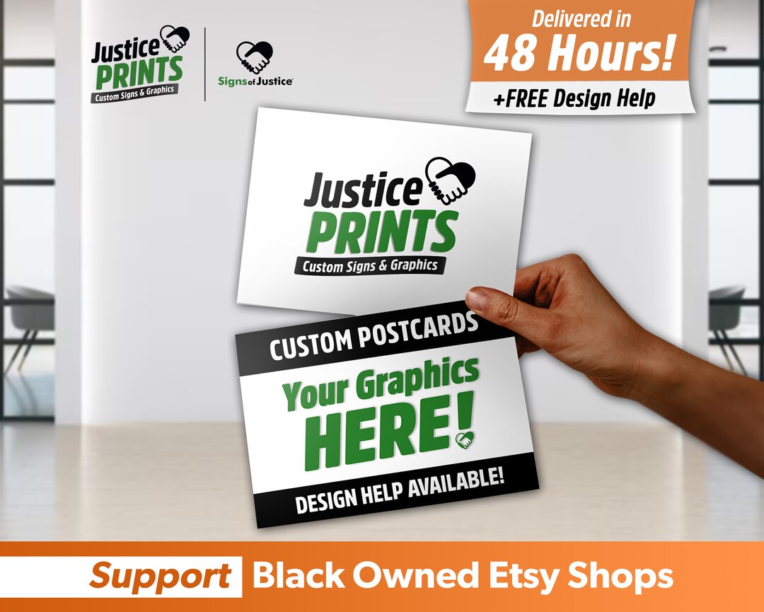 Custom Postcards + FREE Graphic Design + Fast Free Shipping, Delivered ...