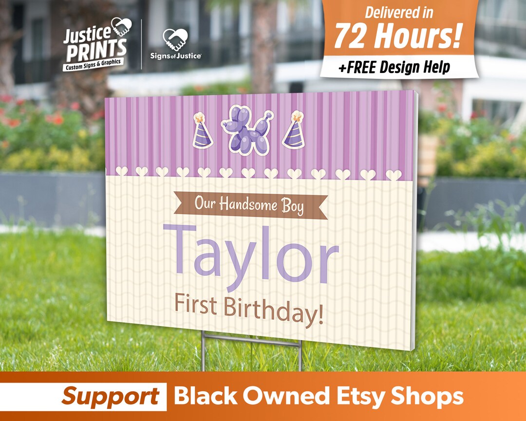 Balloon Animal Yard Signs + FREE Graphic Design + Fast Free Shipping ...