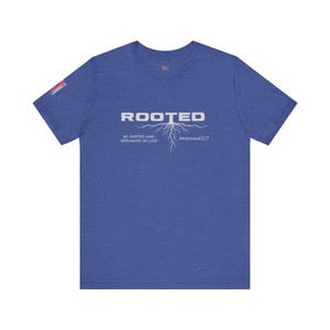 Rooted Christian Shirt, Ephesians 3:17 Verse Tee, Faith Based Apparel image 7